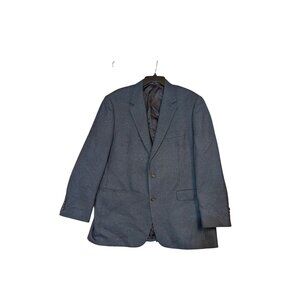 Lauren Ralph Lauren Mens Navy Sport Coat Blazer 46L Polyester/Viscose